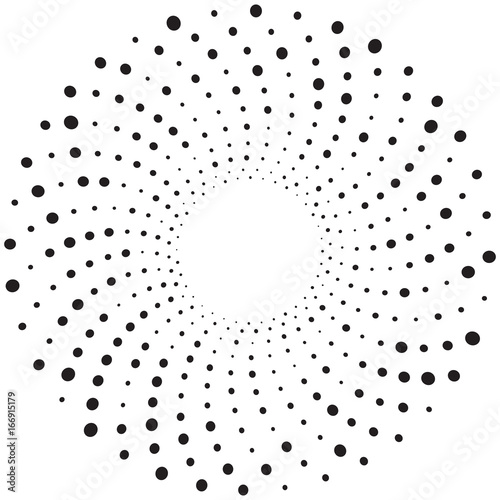 Dotted round frame