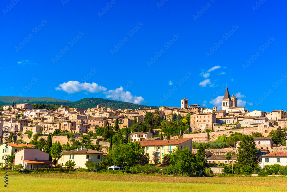 Scenic view of Spello in Umbria
