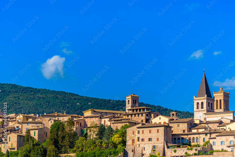 Scenic view of Spello in Umbria