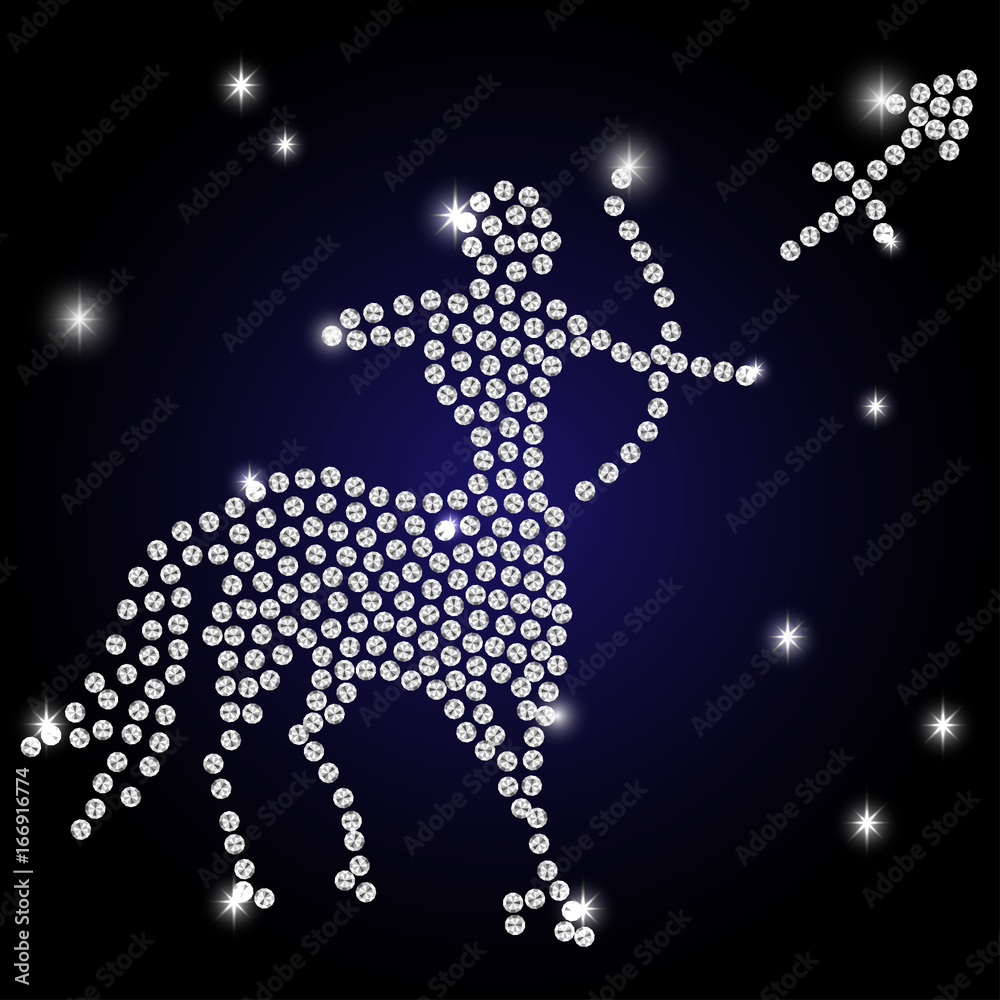 Fototapeta premium Sagittarius zodiac sign