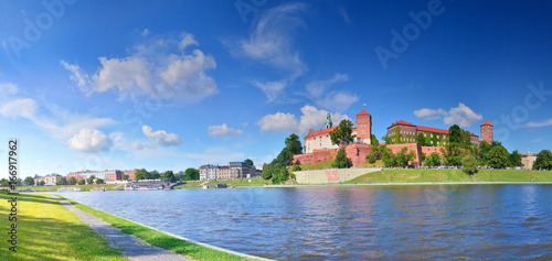 Wawel in summer, Krakow, Poland