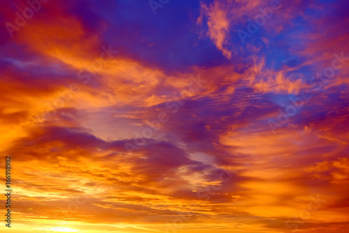 scenic sunset sky