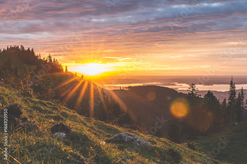 Sonnenuntergang Hochfelln