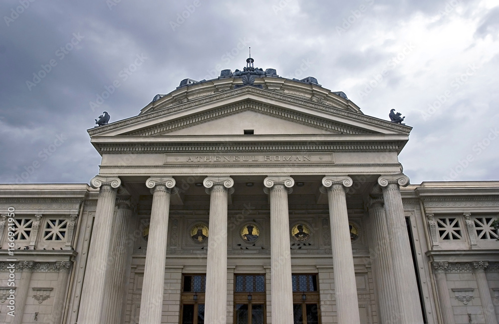 Romanian Athenaeum opera house in Bucharest