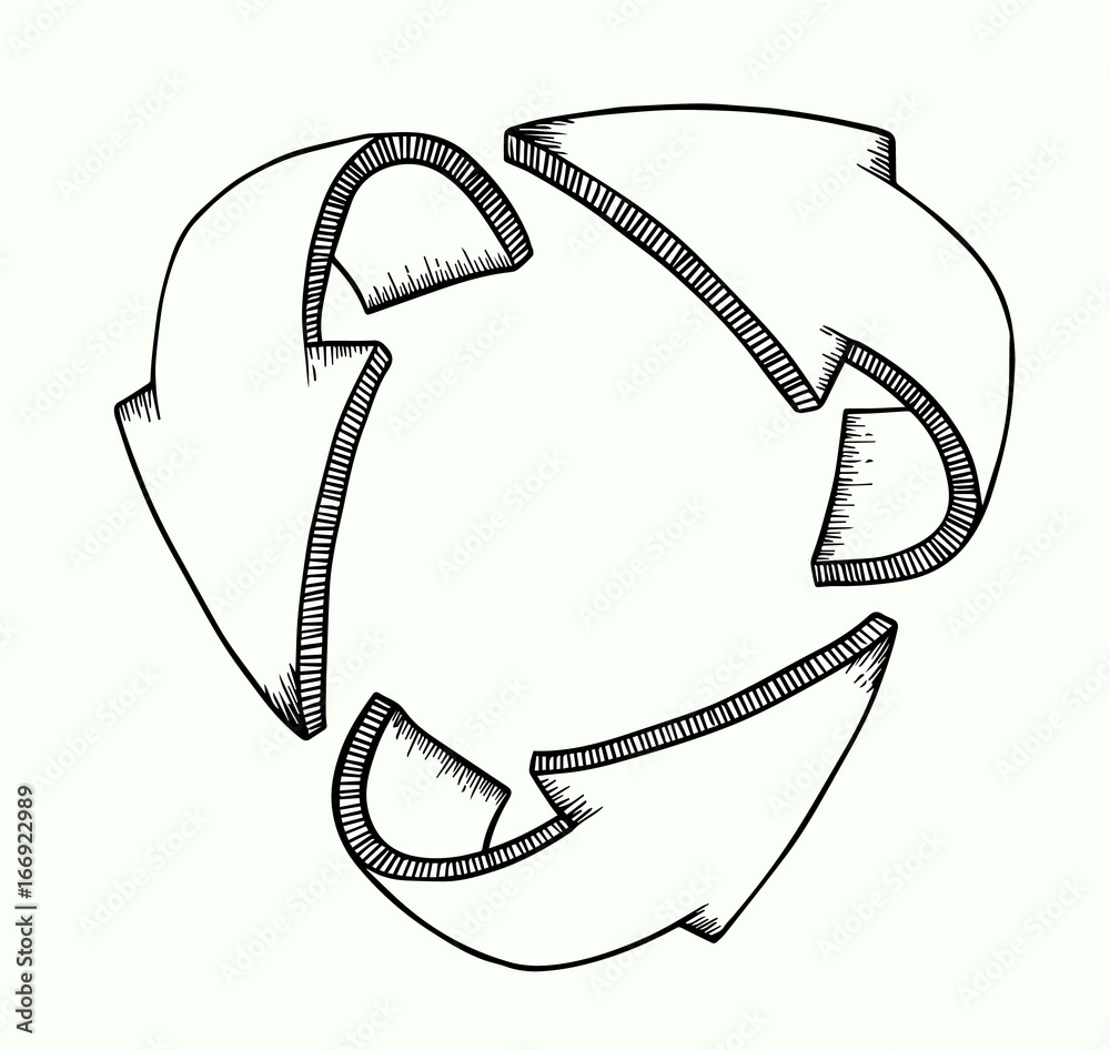 3d arrows symbolizing protection