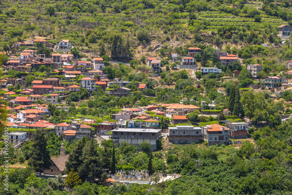 Fototapeta premium View of the village of Alona. Cyprus