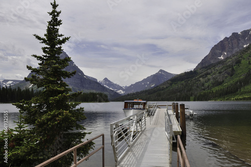Dock at Two Medicine Lake in Glacier National Park