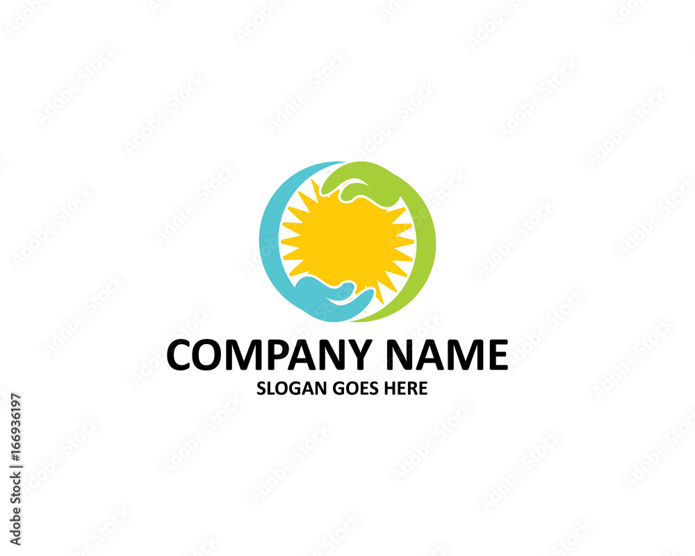 Fototapeta premium sun care logo