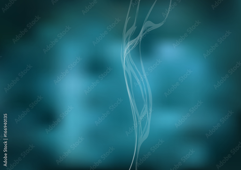 Naklejka premium Abstract teal background whit design elements, turquoise gradient texture backdrop.