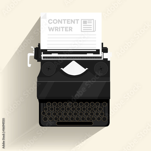 Content writer jobs typing machine typewriter office working vacancy 