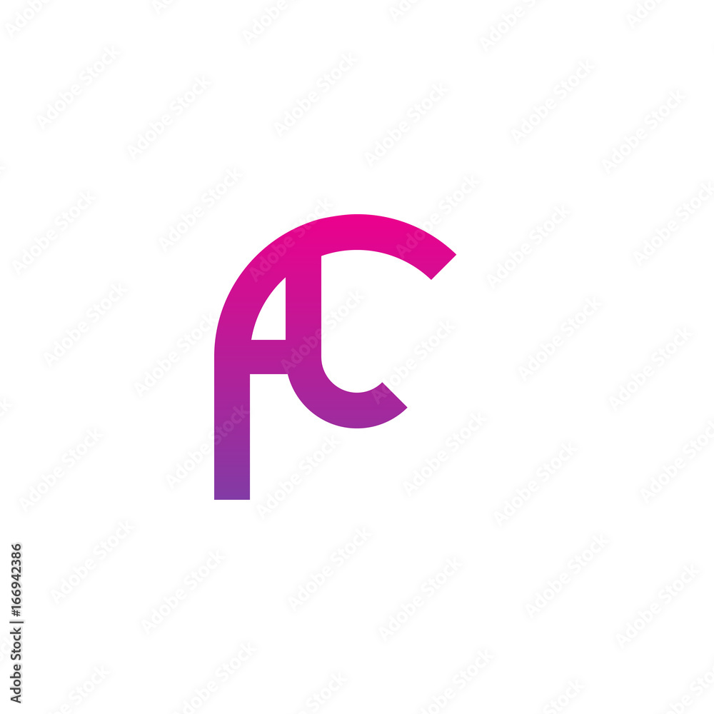 Initial letter fl, lf, l inside f, linked line circle shape logo, purple pink gradient color Initial letter fl, lf, l inside f, linked line circle shape logo, purple pink gradient color