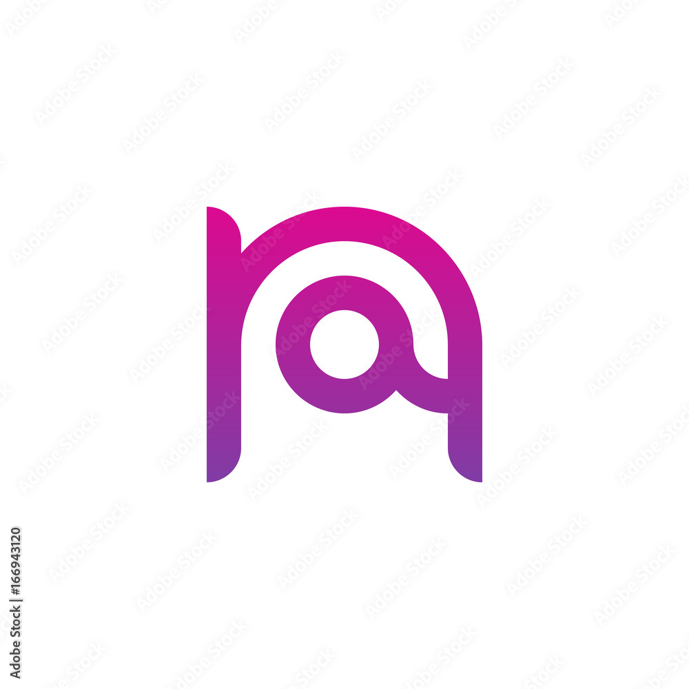 Initial letter na, an, a inside n, linked line circle shape logo, purple pink gradient color Initial letter na, an, a inside n, linked line circle shape logo, purple pink gradient color