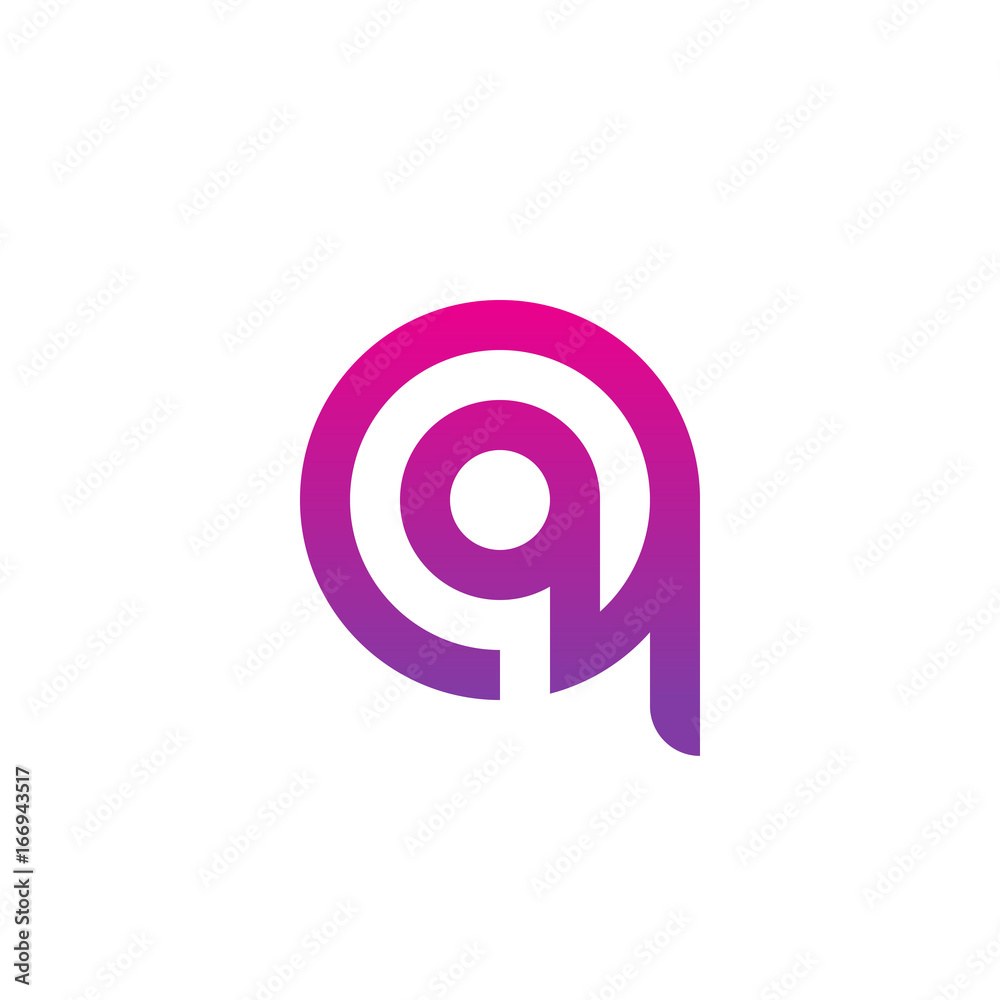 Initial letter qq, q inside q, linked line circle shape logo, purple pink gradient color
Initial letter qq, q inside q, linked line circle shape logo, purple pink gradient color