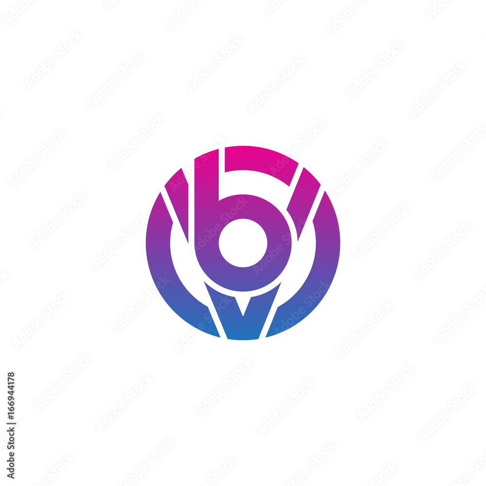 Initial letter vb, bv, b inside v, linked line circle shape logo, purple pink gradient color
Initial letter vb, bv, b inside v, linked line circle shape logo, purple pink gradient color