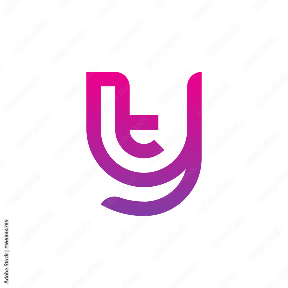 Initial letter yt, ty, t inside y, linked line circle shape logo, purple pink gradient color
Initial letter yt, ty, t inside y, linked line circle shape logo, purple pink gradient color