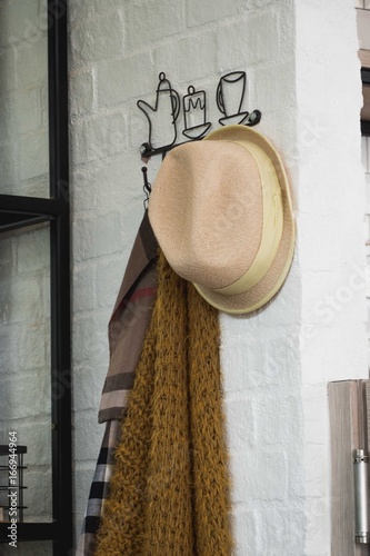 coat and hat hanger wall.