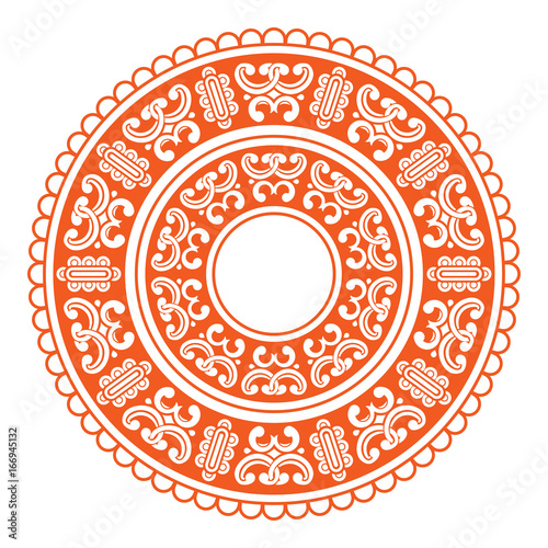 Mongolian traditional ornaments. This round ornaments were created by Mongolian traditions. If you want to use this awesome design element, it would be the best choice. 