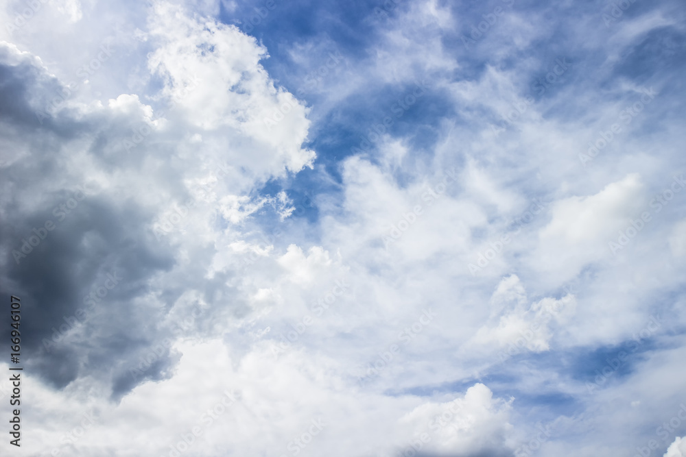 Obraz premium Clouds are forming a rain storm.