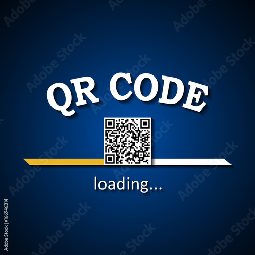 QR Code loading bar background for private and commercial use