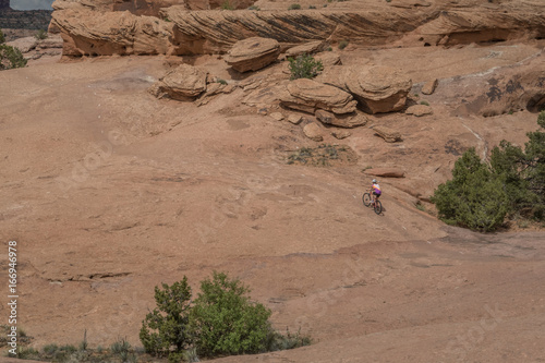 Mountainbiking auf Slickrock, Moab, Utah