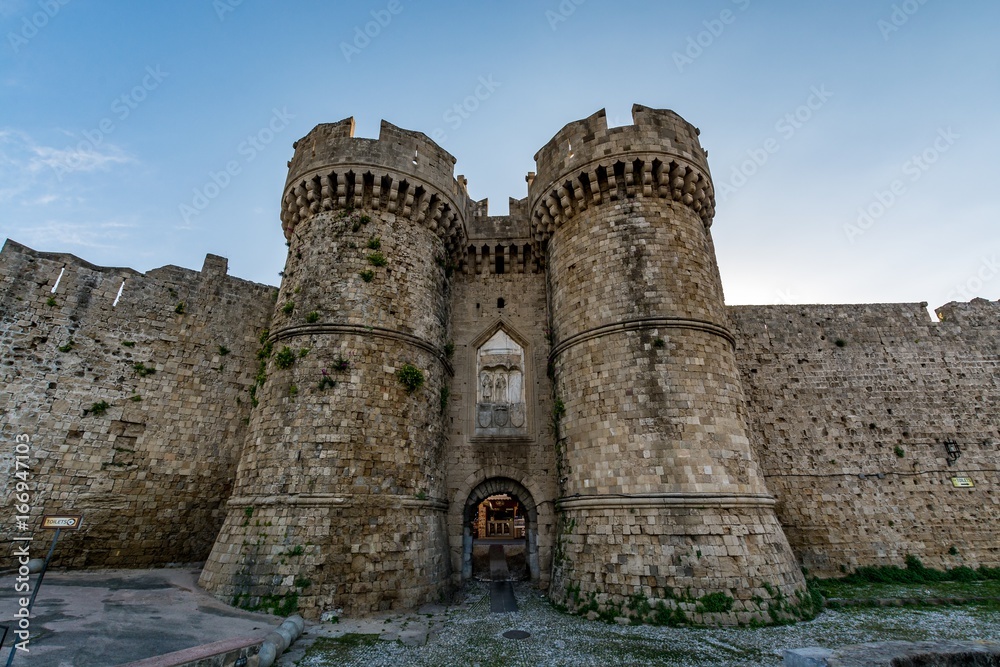 Marine Gate (Sea Gate), Rhodes old town, Rhodes island, Greece