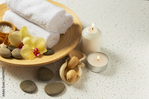 Spa products with orchids