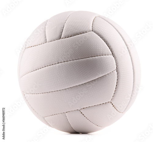 Leather volleyball isolated on a white background