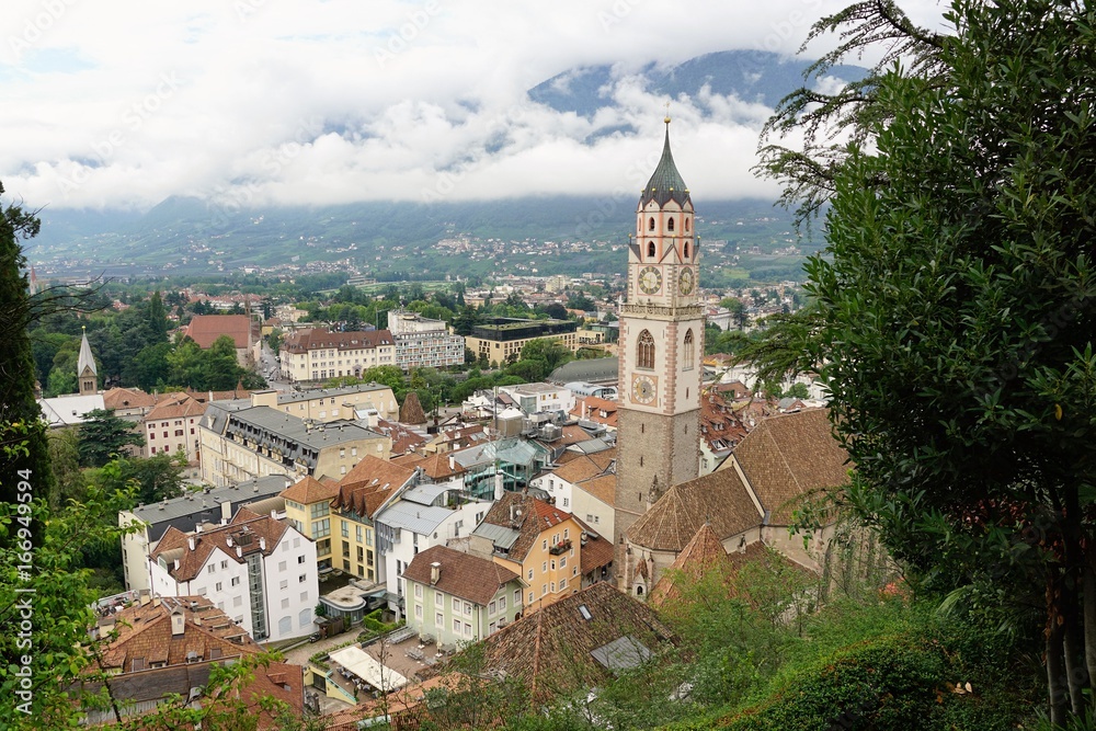 Katolische Kirche in Meran in Südtirol in Italien 