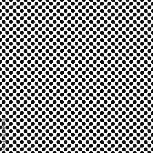 Vector seamless pattern. Abstract shapes texture. Black-and-white background. Monochrome droplet design. Vector EPS10