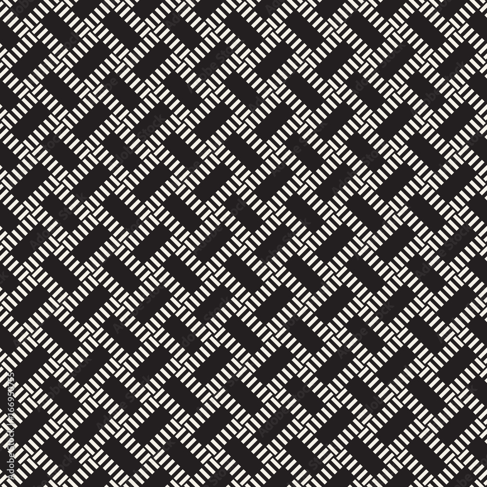 Crosshatch vector seamless geometric pattern. Crossed graphic rectangles background. Checkered motif. Seamless texture of crosshatched bold lines. Trellis simple fabric print. Crosshatch vector seamless geometric pattern. Crossed graphic rectangles background. Checkered motif. Seamless texture of crosshatched bold lines. Trellis simple fabric print.