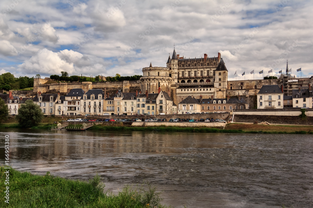 Chateau d`Amboise, France. This royal castle is located in Amboise in the Loire Valley, was built in the 15th century and is a tourist attraction. Chateau d`Amboise, France. This royal castle is located in Amboise in the Loire Valley, was built in the 15th century and is a tourist attraction.