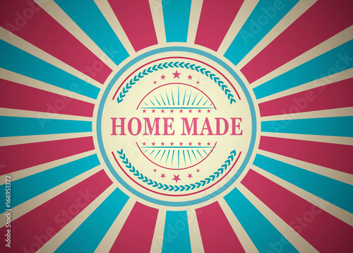 Home Made Retro Vintage Style Stamp Background