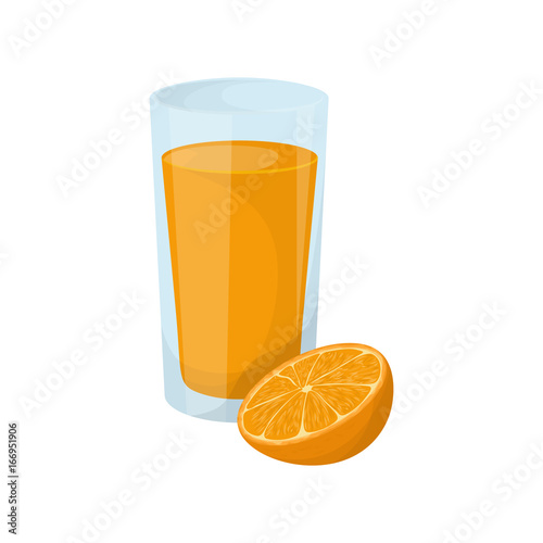 Orange juice glass.