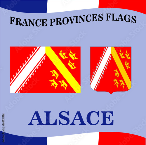 Flag of French province Alsace