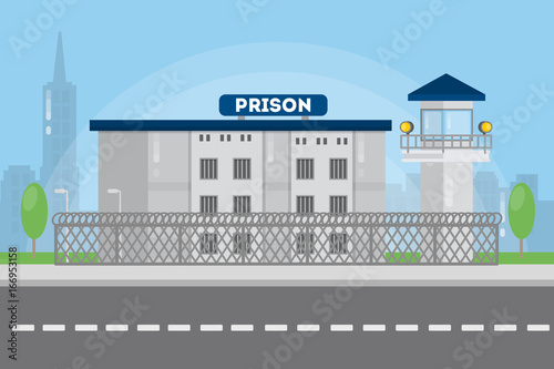 Prison city building.