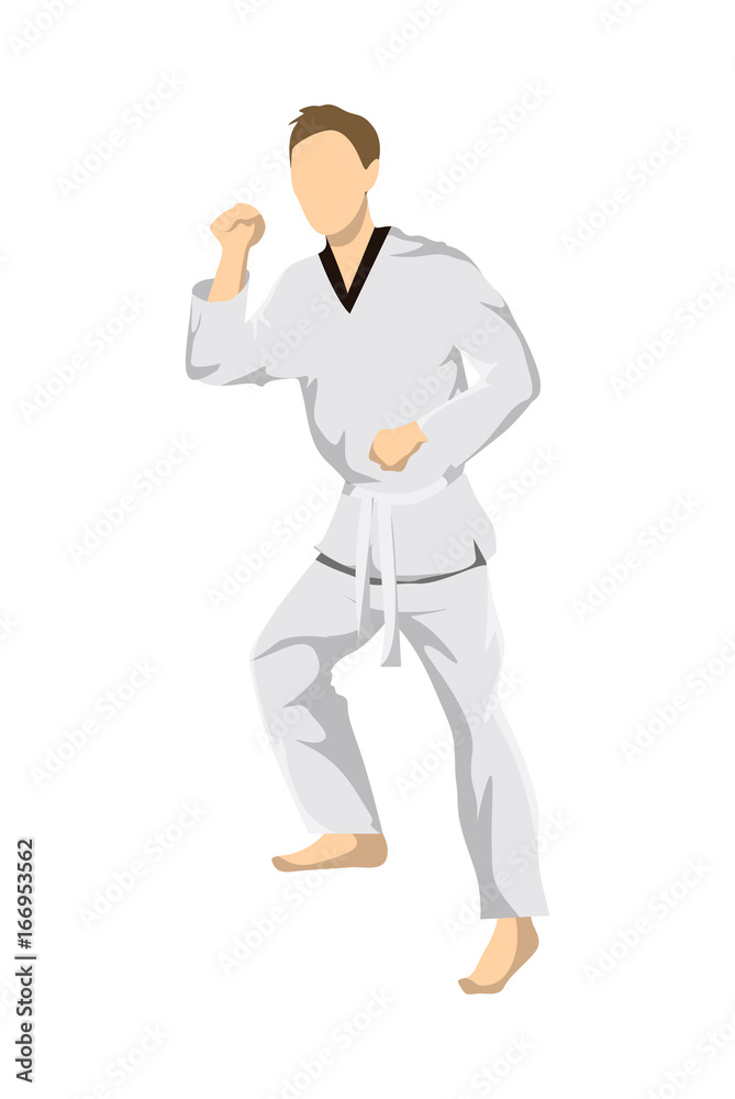 Taekwondo sport athlete.