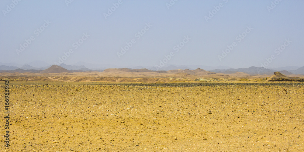 in Egypt at the sunset Sandy desert in Egypt at the sunset Sandy desert