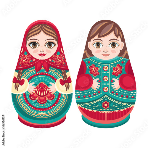 Matryoshka. Babushka doll. Set