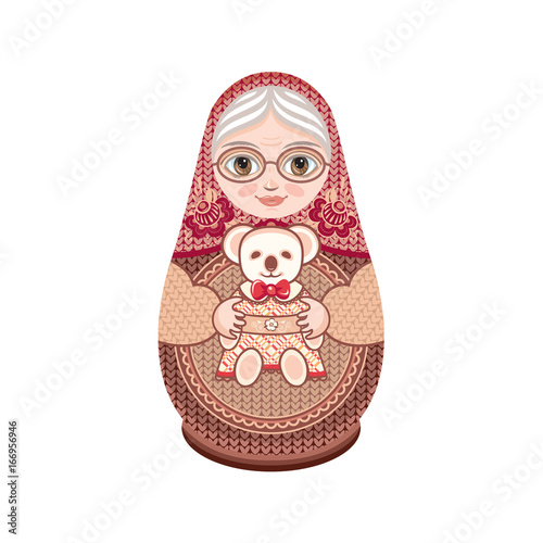Matryoshka. Babushka doll.
