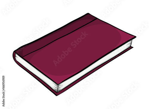 closed book cartoon vector symbol icon design. Beautiful illustration isolated on white background