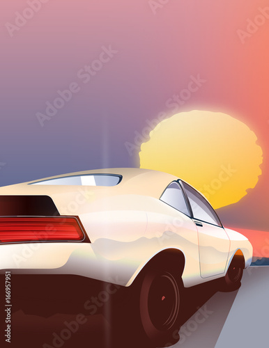 Car in the sunset © ndgreenaway