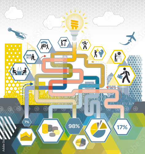 Idea creation info graphic