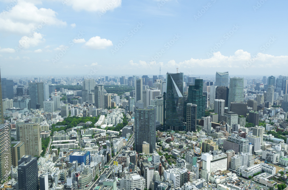 東京風景 8月 六本木からスカイツリー方面 東京風景 8月 六本木からスカイツリー方面