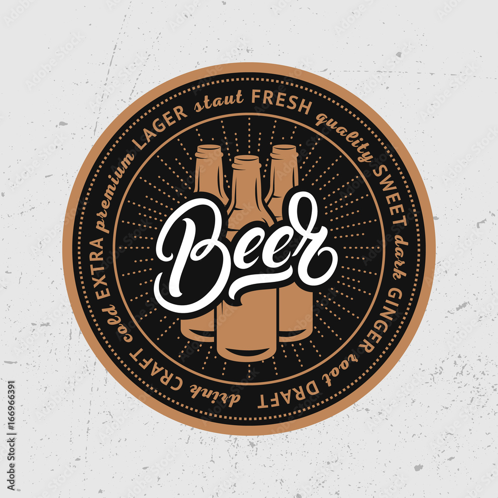 Coaster for beer, bierdeckel, beermat for bar, pub, beerhouse. vector de  Stock | Adobe Stock
