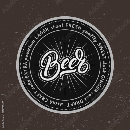 Coaster for beer, bierdeckel, beermat for bar, pub, beerhouse.
