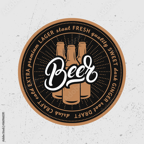 Coaster for beer, bierdeckel, beermat for bar, pub, beerhouse.