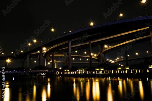 bangkok night bridge