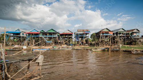 Fisherman village of Kompong Khleang at Tonle Sap Lake, Cambodia