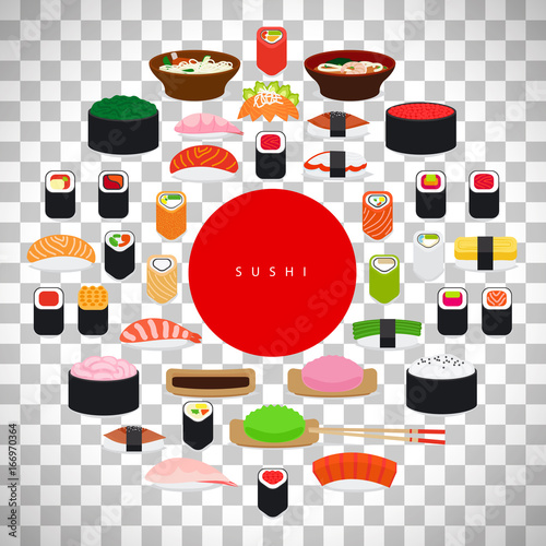 Japanese food sushi poster