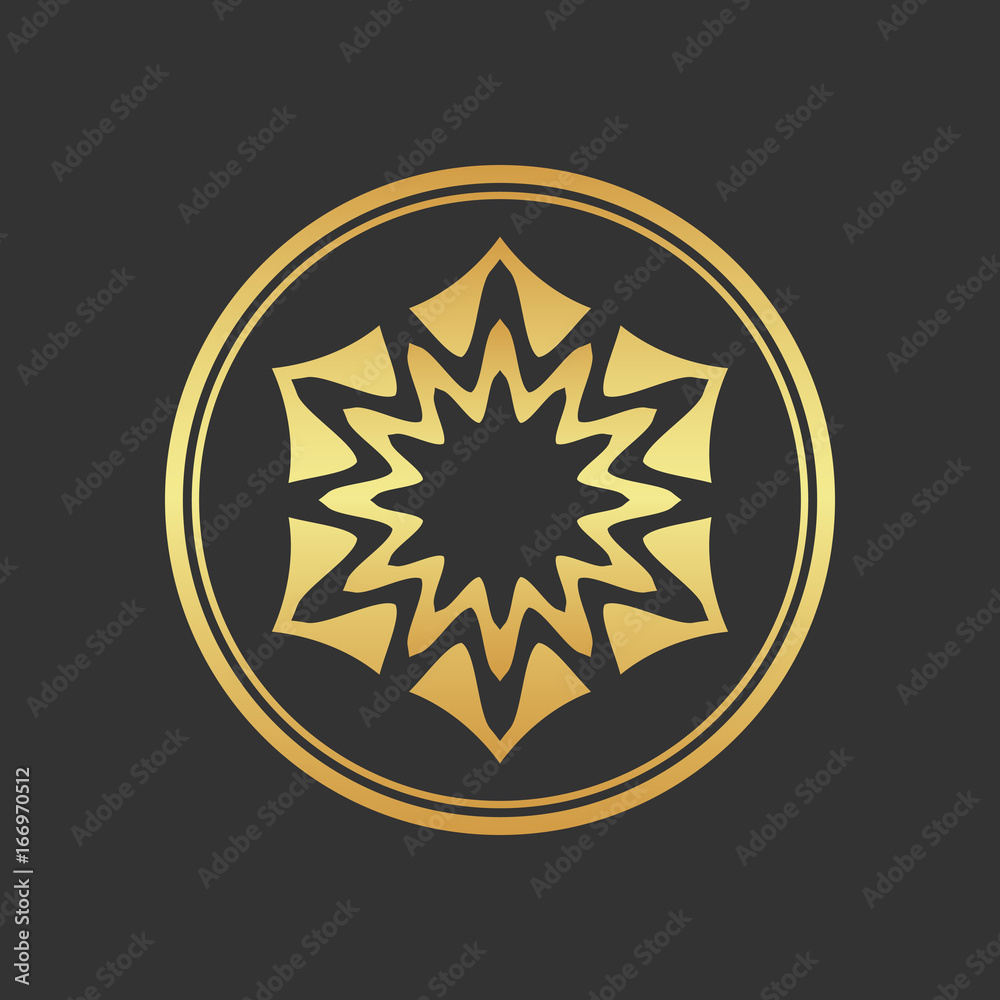 Abstract gold element. Gold decoration. Abstract gold element. Gold decoration.